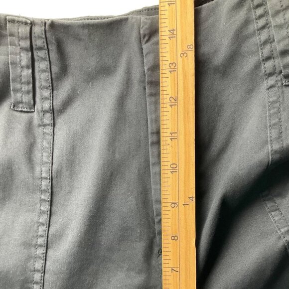 Calvin Klein Womens 8 Black Wide-Leg Cargo Pants High Waist Relaxed - Picture 7 of 12